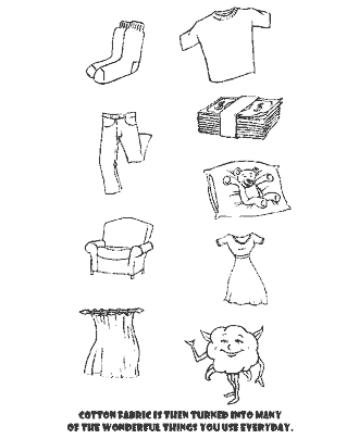 story of cotton coloring page