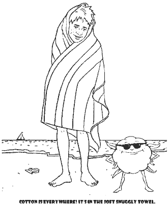 story of cotton coloring page