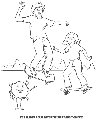 story of cotton coloring page