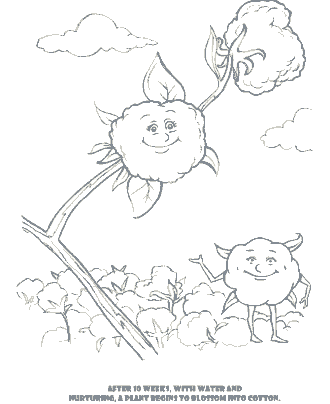 story of cotton coloring pages