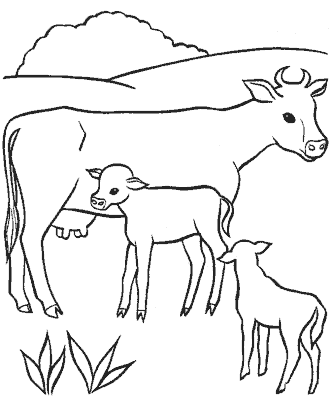 life on the farm coloring page