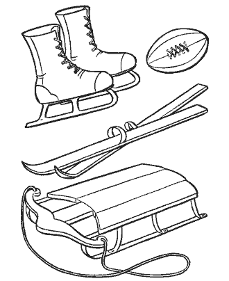 sports coloring page
