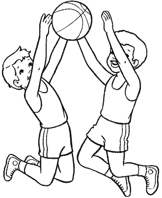 sports coloring page