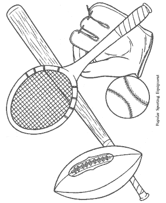 sports coloring page