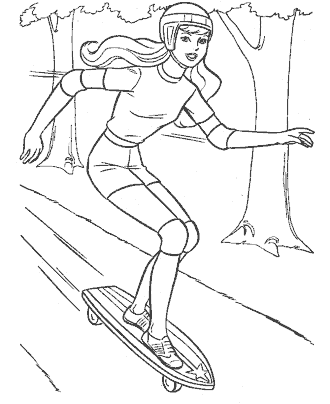 sports coloring page
