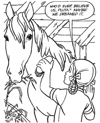 animal coloring page for girls