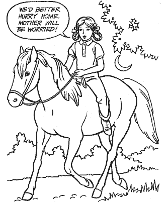 animal coloring page for girls