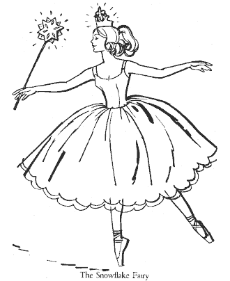 ballet coloring page for girls