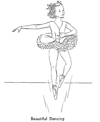 ballet coloring page for girls