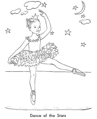 ballet coloring page for girls