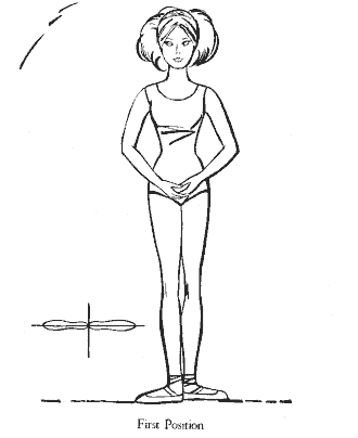 ballet coloring page for girls