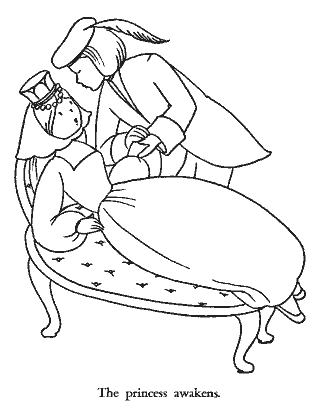princess coloring page for girls
