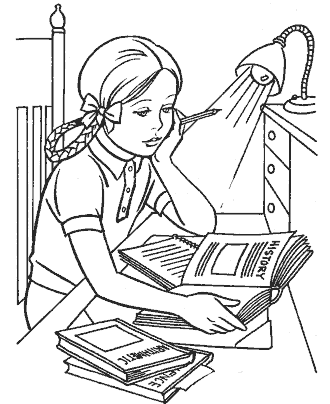 school coloring pages for girls
