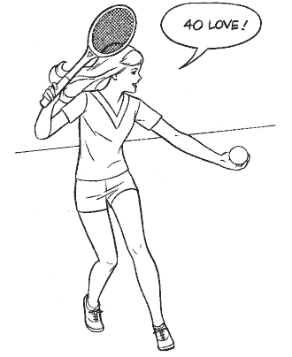 sport coloring page for girls