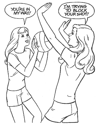 sport coloring pages for girls