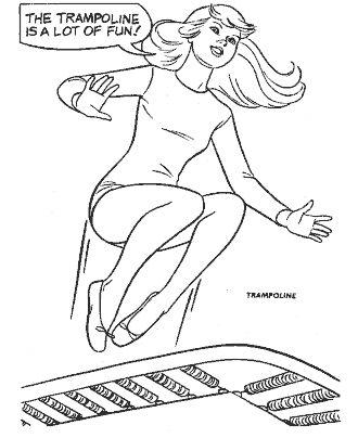 sport coloring page for girls