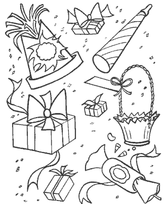 birthday coloring page