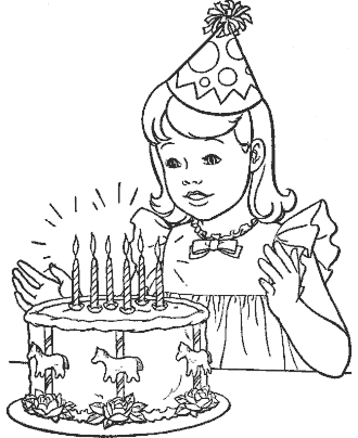 birthday coloring page