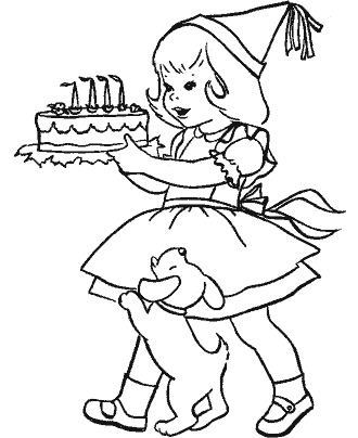 birthday coloring pages