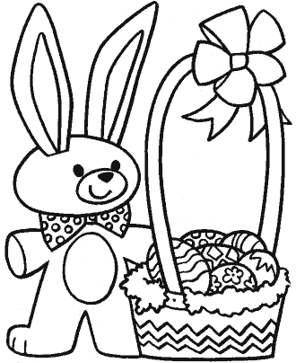 easter basket coloring pages