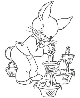 easter bunny coloring pages