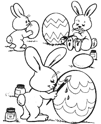 easter coloring page