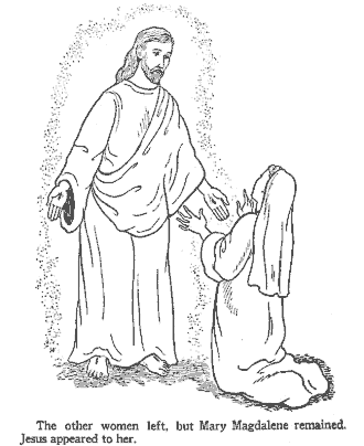 christian easter coloring page