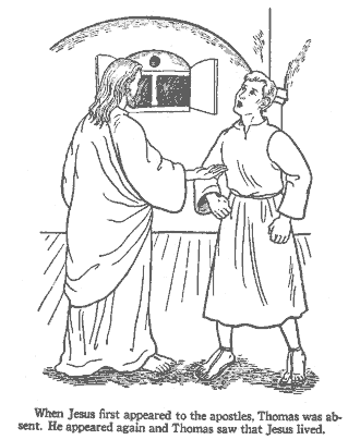 christian easter coloring page