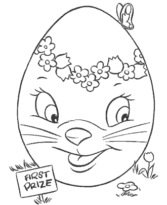 easter egg coloring pages
