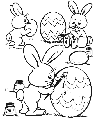 easter egg coloring pages