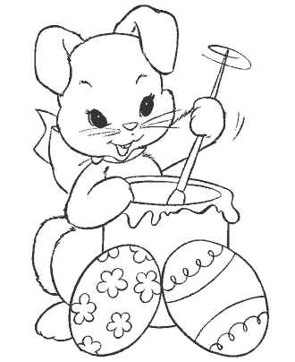 easter egg coloring page