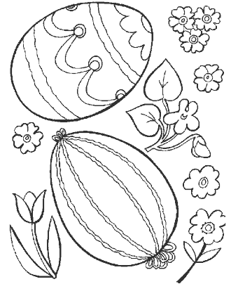 easter egg coloring page