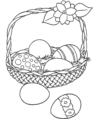 easter egg coloring page