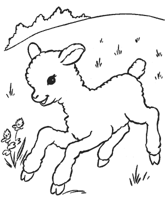 preschool easter coloring page