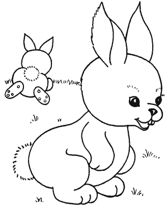 preschool easter coloring page