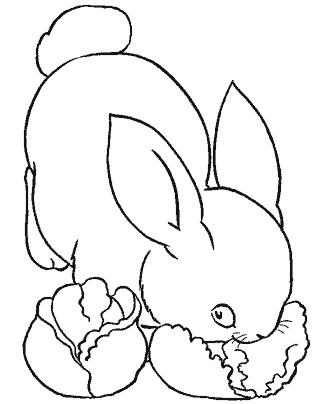 preschool easter coloring page