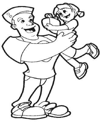 father&acute;s day coloring pages