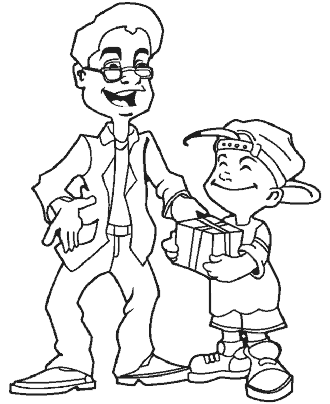 father&acute;s day coloring pages
