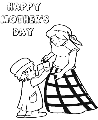 mother&acute;s day coloring pages