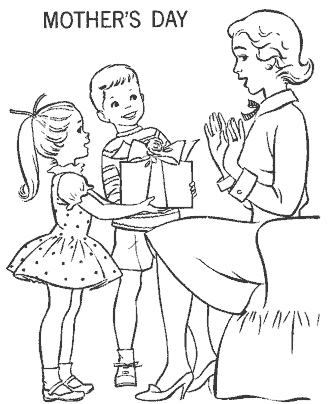mother&acute;s day coloring page