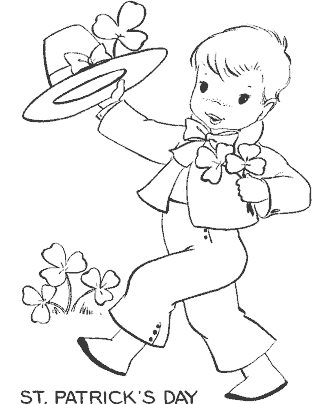 st patrick&acute;s day coloring page