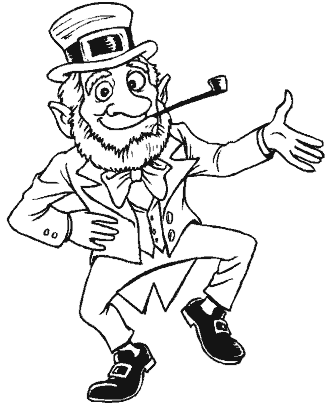 leprechaun coloring page