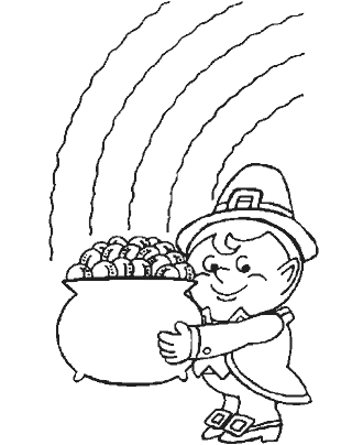 st patrick&acute;s day coloring pages