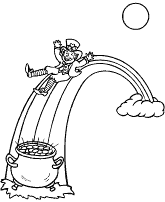 st patrick&acute;s day coloring pages