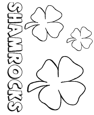 shamrock coloring pages