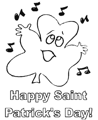 st patrick&acute;s day coloring pages