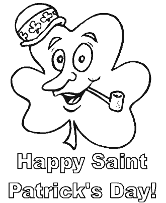 st patrick&acute;s day coloring page