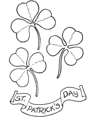 shamrock coloring page