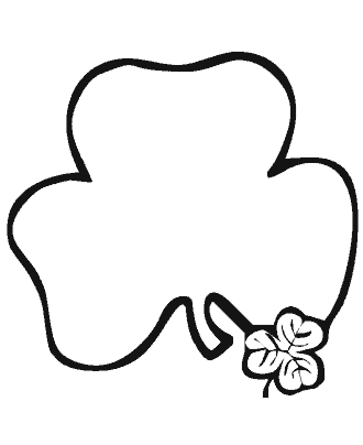 shamrock coloring page