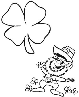 shamrock coloring page